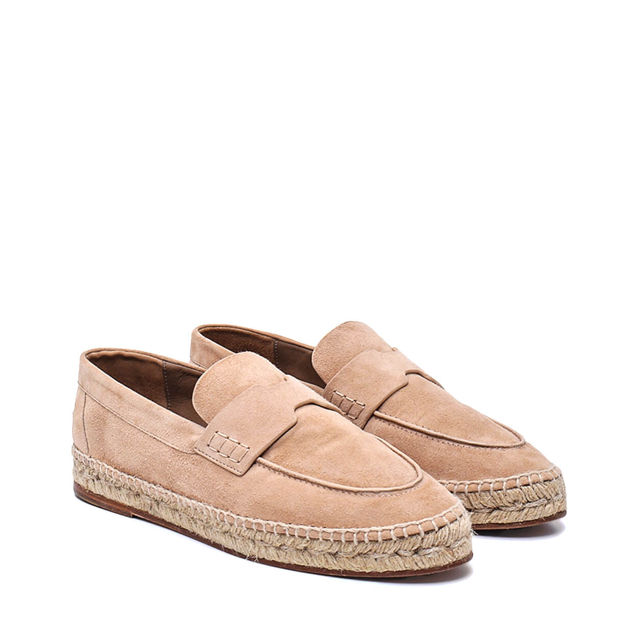 Hermès - Sand Beige Suede Goatskin Trip Espadrilles 37